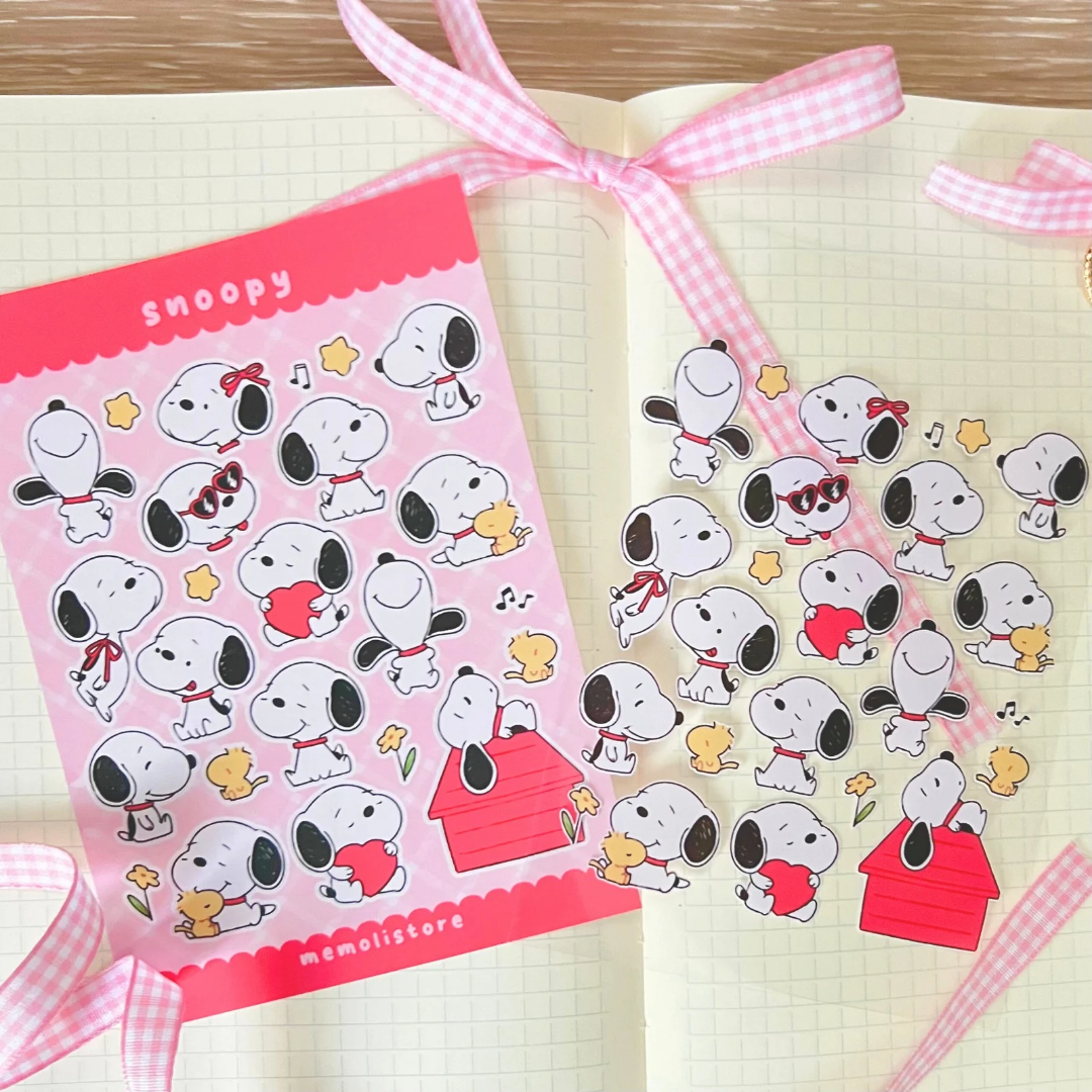 snoopy sticker sheet