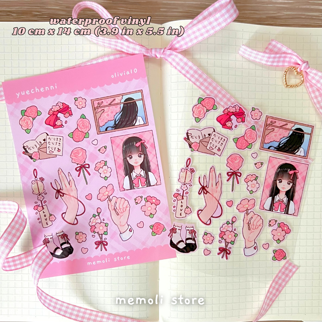 Yuechenni sticker sheet