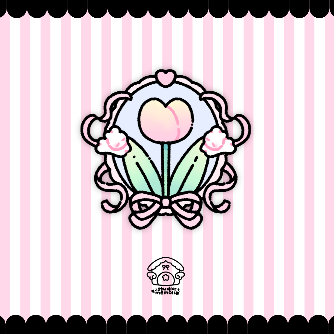 Tulip frame sticker