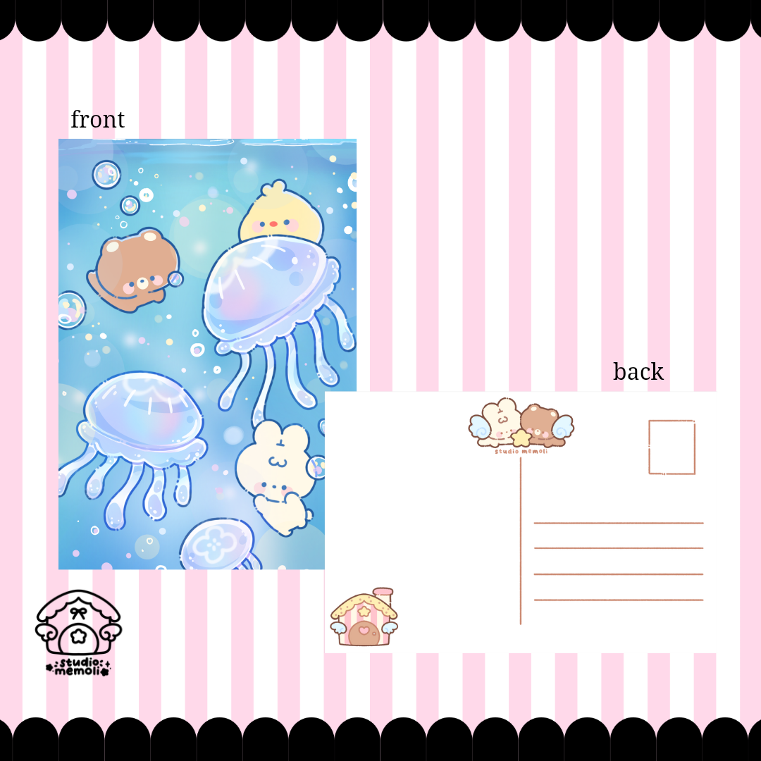 jellyfish dance print