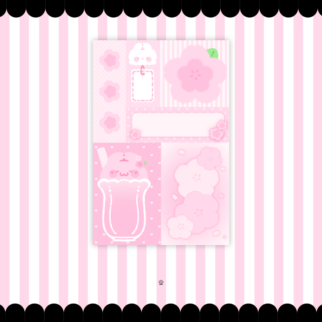 Sakura Picnic Memo Pad
