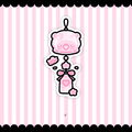 beary wind chime sticker