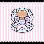 mermaid hideaway sticker