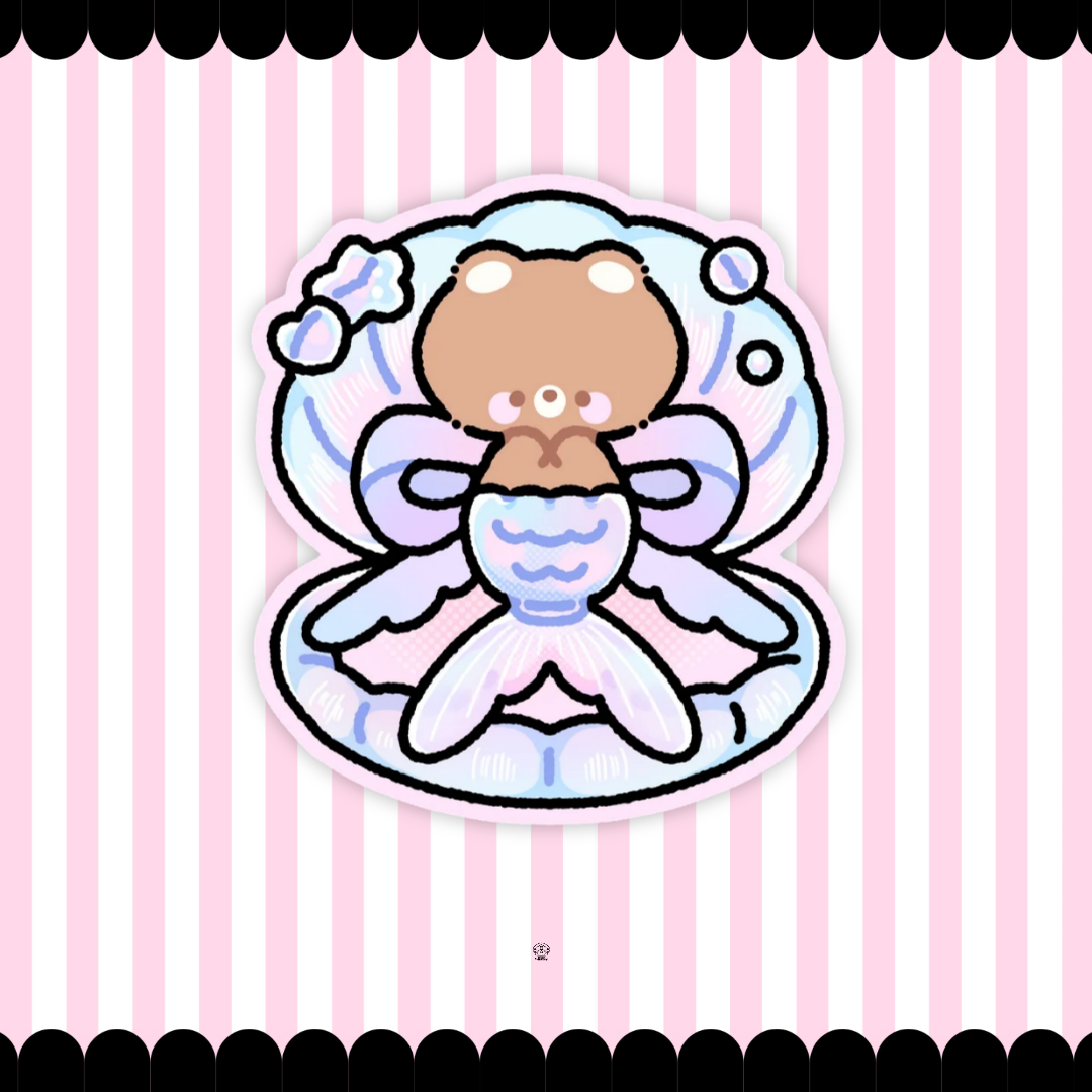 mermaid hideaway sticker