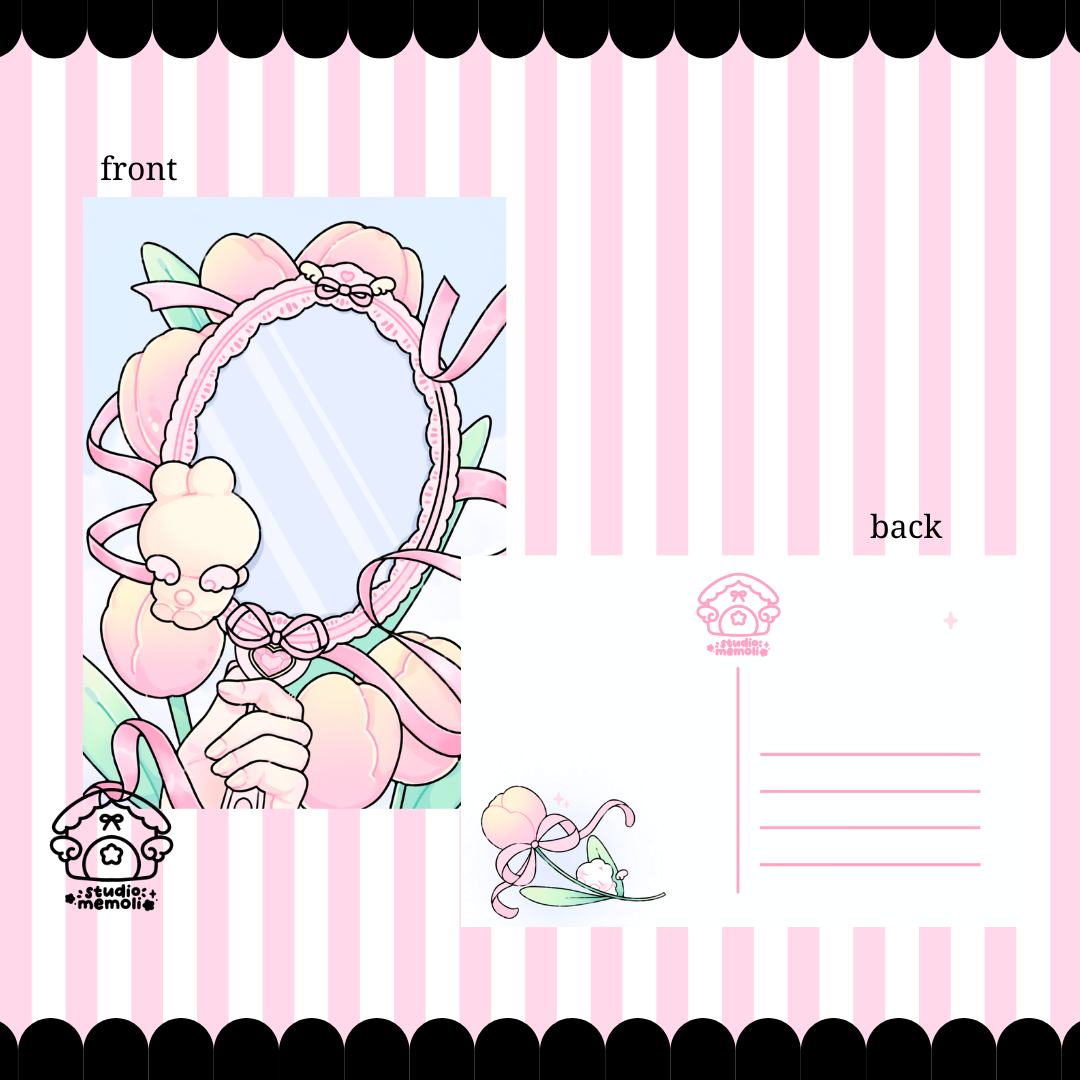 Bunny mirror Print