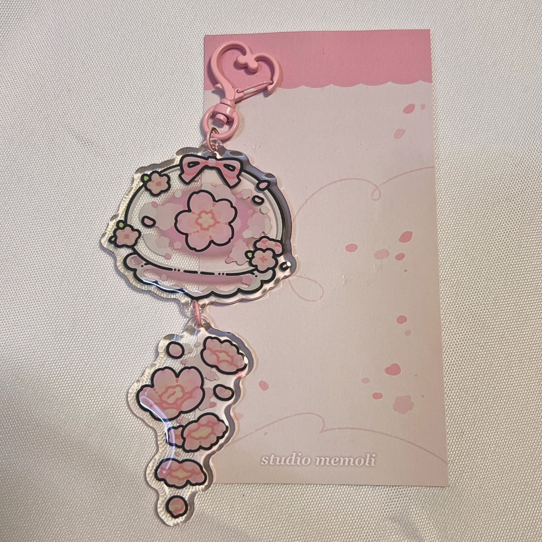 sakura wind chime charm