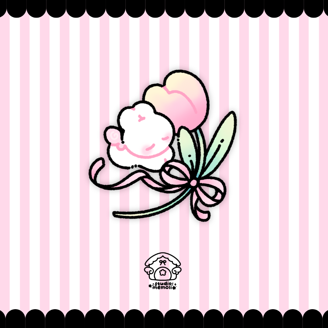 Tulip bunny sticker