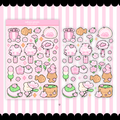 sakura picnic sticker sheet