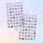 mermaid cove mini icon sticker sheet