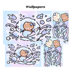 Mermaid Cove Digital Wallpaper + Icon Set