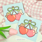 Cherry buddies art print