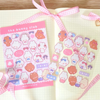 the bunny club sticker sheet