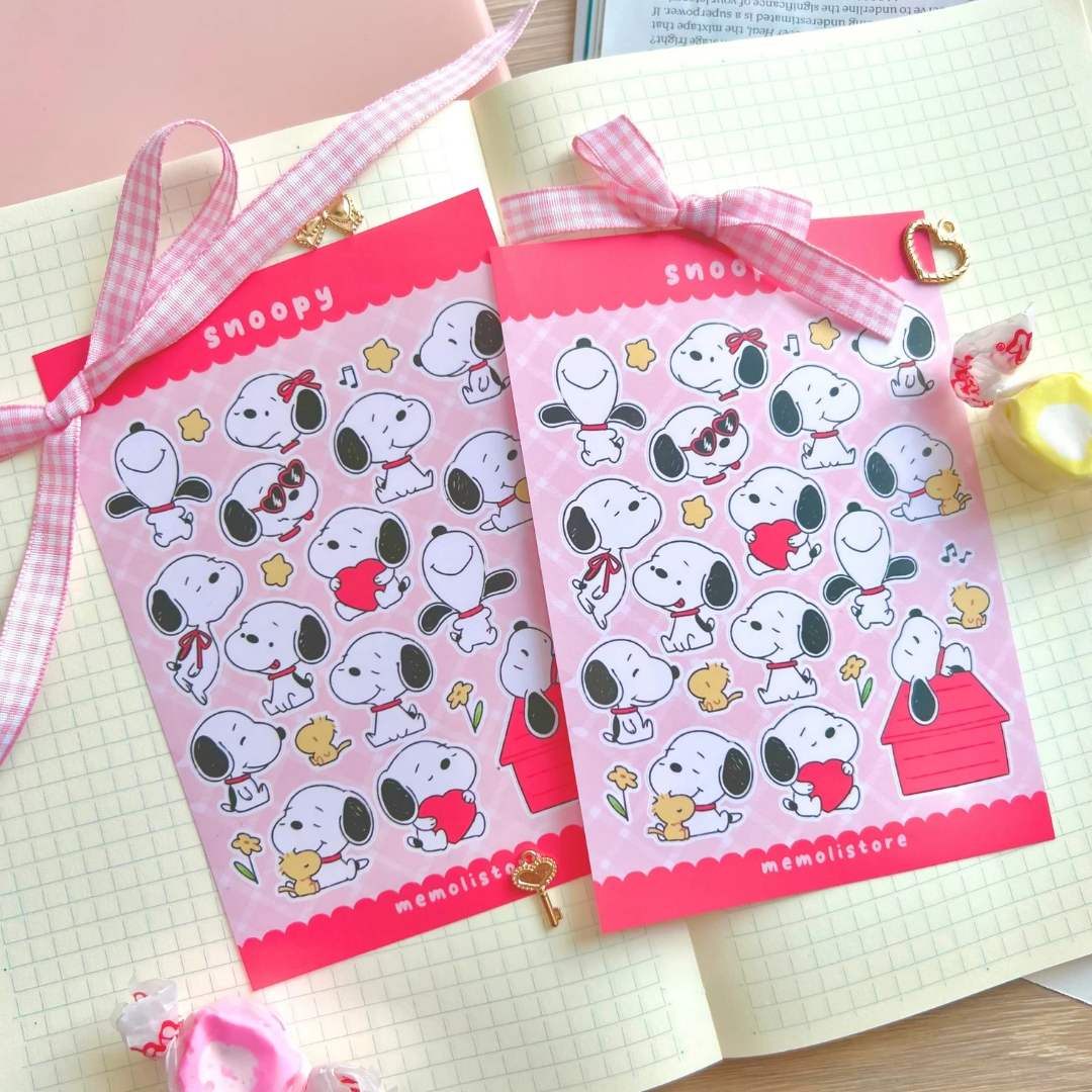 snoopy sticker sheet