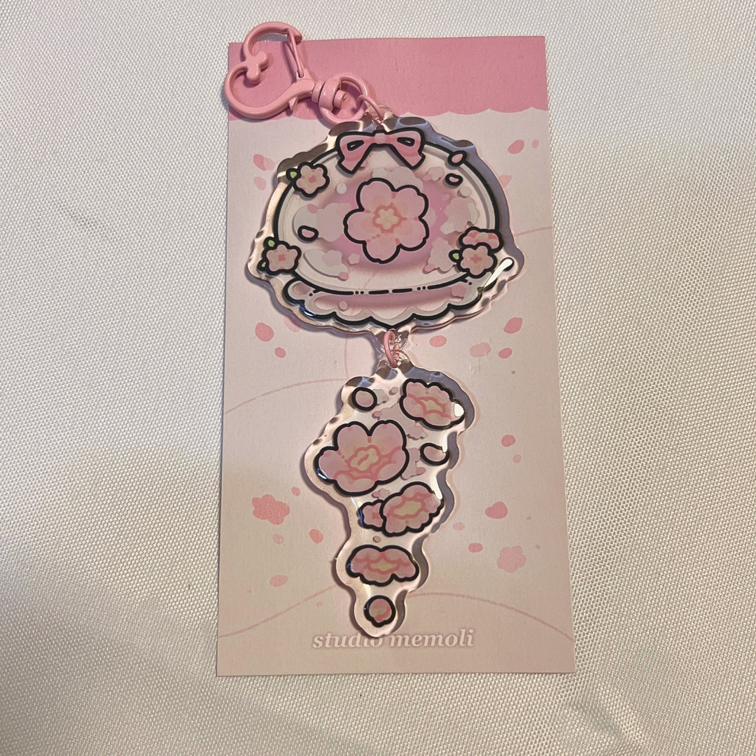 sakura wind chime charm