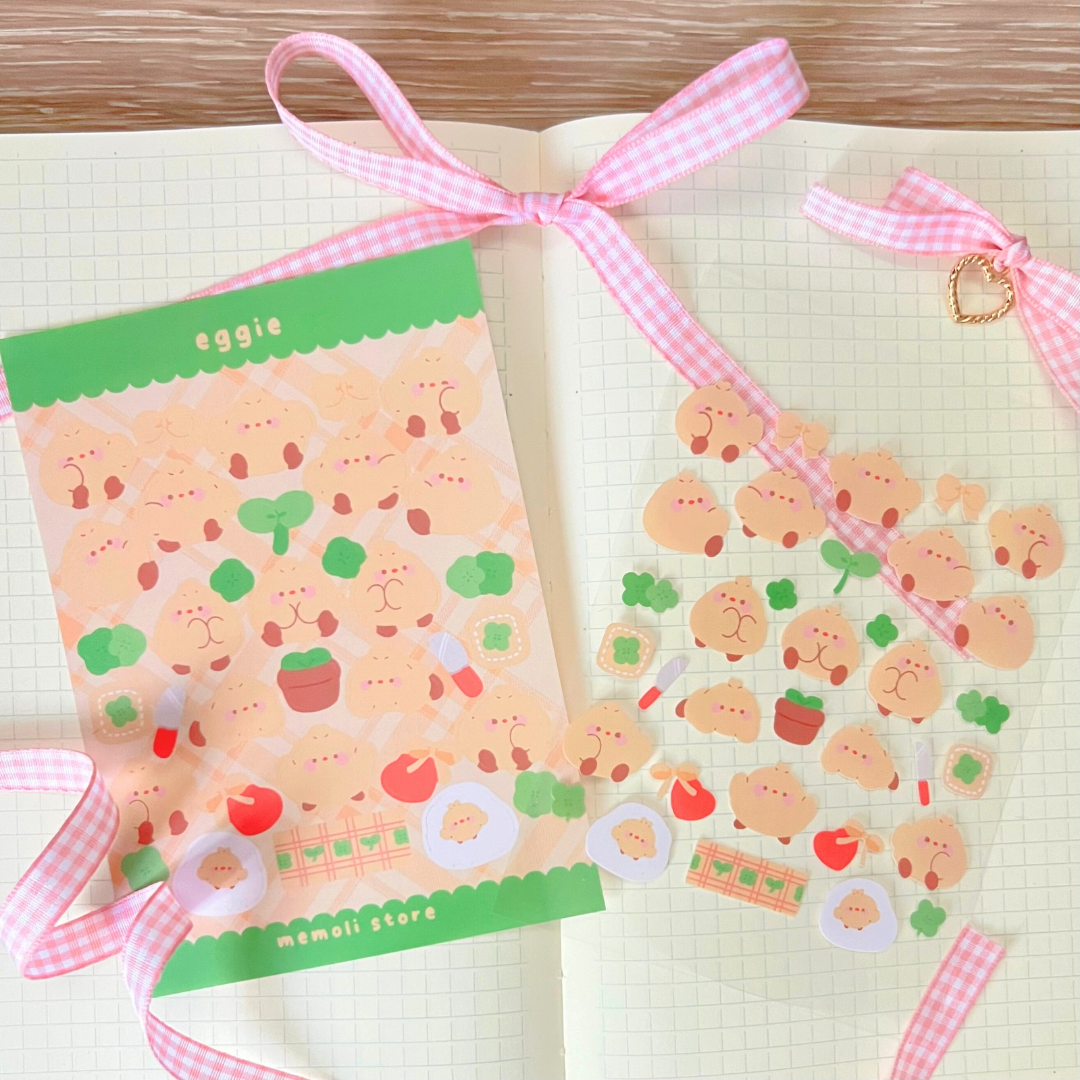 eggie sticker sheet
