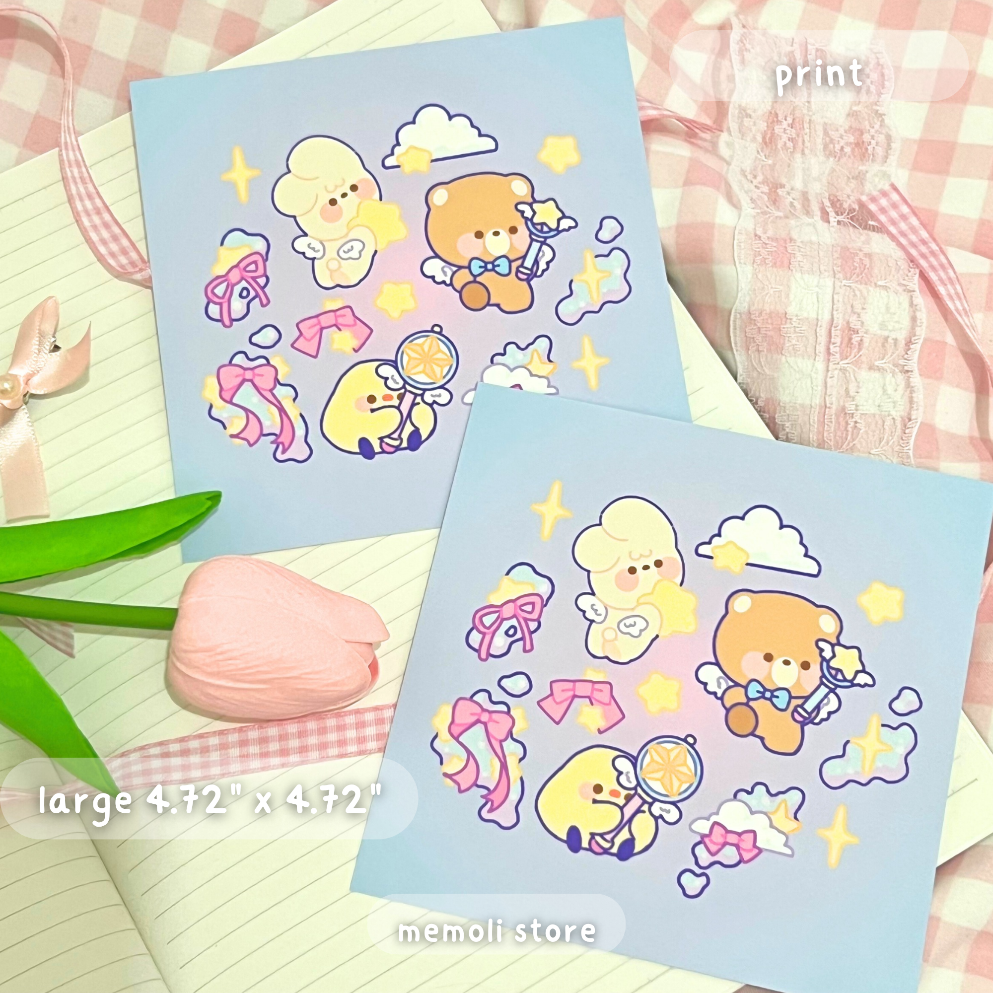 ‌magical girls art print