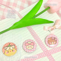 set of 3 button pins
