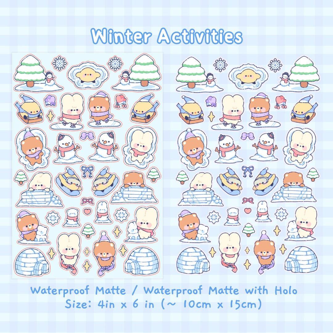 silly seals sticker sheet