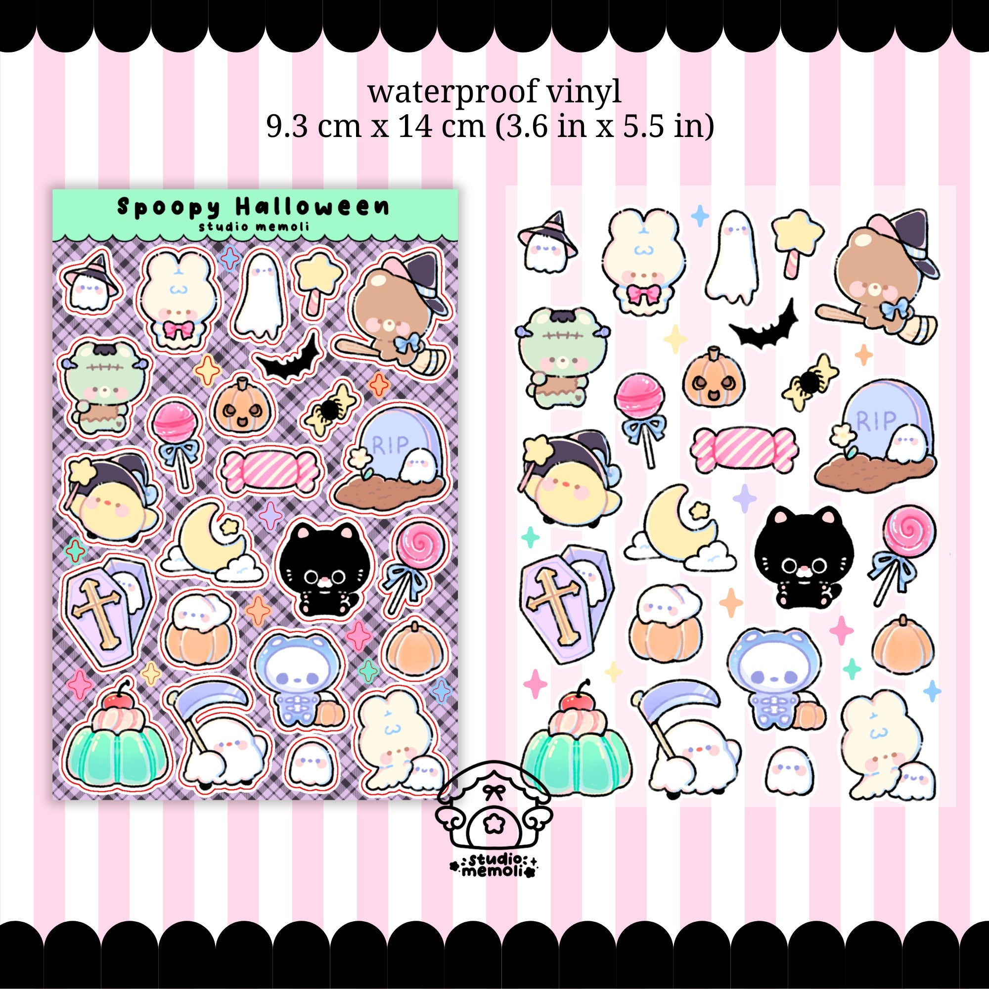 spoopy halloween sticker sheet