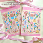 spring flower set of 4 sticker sheets
