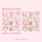 spring flower set of 4 sticker sheets