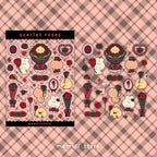 spring flower set of 4 sticker sheets